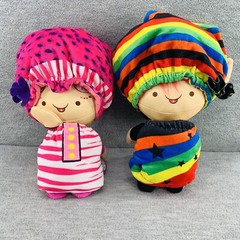 Flip Zee Trolls 2 in 1 Plush Rainbow Galore & Pretty in Pink Toy