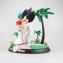Dragon Ball Z Wedding Statue – Vegeta, Bulma & Trunks Collectible Figure 26cm