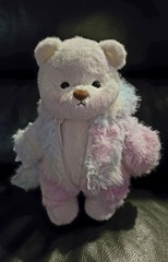 Handmade 12inch Fully Jointed Pink Rainbow Dinosaur Teddy Bear