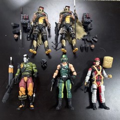 Action Figures Mixed Lot of 4 Loose w/ Accessories & Extra Heads