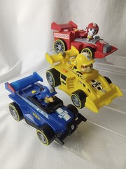 Spin Master PAW Patrol Ready Race Rescue Deluxe Race Car Toy Lot of 3