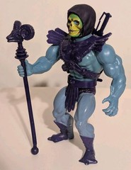 Vintage MOTU Skeletor 1981 Taiwan Half Boot Peach Cheeks Purple Trunks Complete