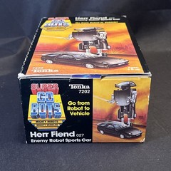 Super GoBots Herr Fiend Enemy Sports Car With Box & Styrofoam 1984 Tonka 7202
