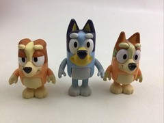 Bluey Dog Figures Toy Extended Family Blue Large Lot Moose Toys 14pcs