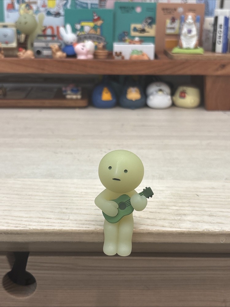 Smiski Sunday Series Collectible Figure Ukulele Glow In Dark