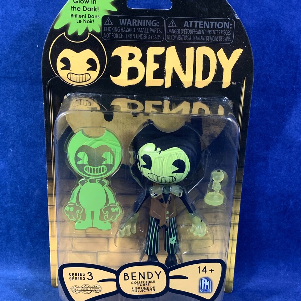New – BENDY SERIES 3 – DARK REVIVAL – INK MACHINE 5″ Action Figure GLOW-IN-DARK