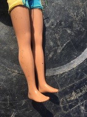 Mattel 1968 Repro Ken Doll Brunette Brown Hair Blue Green Hazel Eyes Indonesia