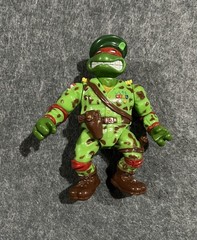 Vintage 1991 TMNT Raph the Green Beret 100% COMPLETE! Military Mutants Turtles