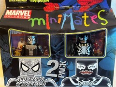 Marvel MiniMates Silver WEB ARMOR SPIDER-MAN/VENOM Scorpion Mac Gargan Figure’09
