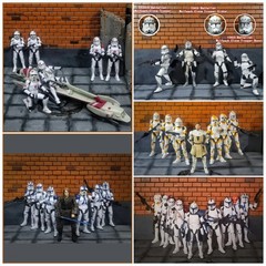 3.75 Inch Clone Trooper 1/18 501st 104th Wolffepack 212th Cody Action