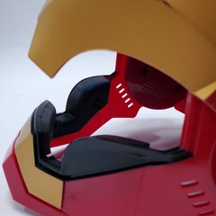 Marvel Iron Man Electronic Cosplay Helmet 2010 Hasbro Working Sound & Lights
