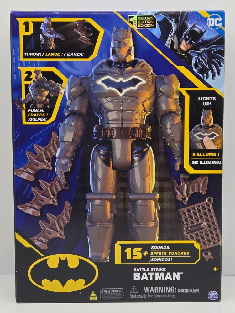 Spin Master Battle Strike Batman Figure DC NIB