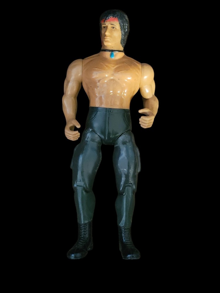 Vintage 1985 Rambo First Blood Action Figure Coleco Sylvester Stallone 80s Toy
