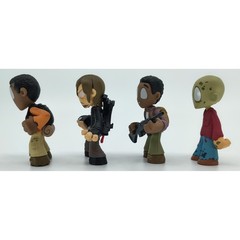 The Walking Dead Kidrobot Mini Figure Lot of 4 – Daryl Bob Noah Walker