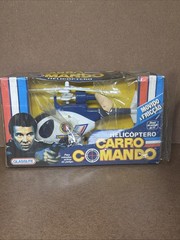 VTG 1985 GLASSLITE Helicopter Command Car Brazil Carro Comando RARE HTF NEW NOS!