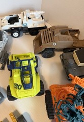 Lot of 10 Vintage 80s/90s GI Joe Vehicles & Parts Incomplete As Is