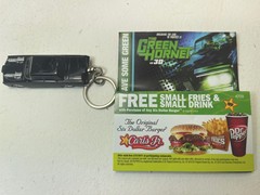 Old Store Stock!! Green Hornet Black Beauty Key Chain Carl’s Jr 2010 Keychain
