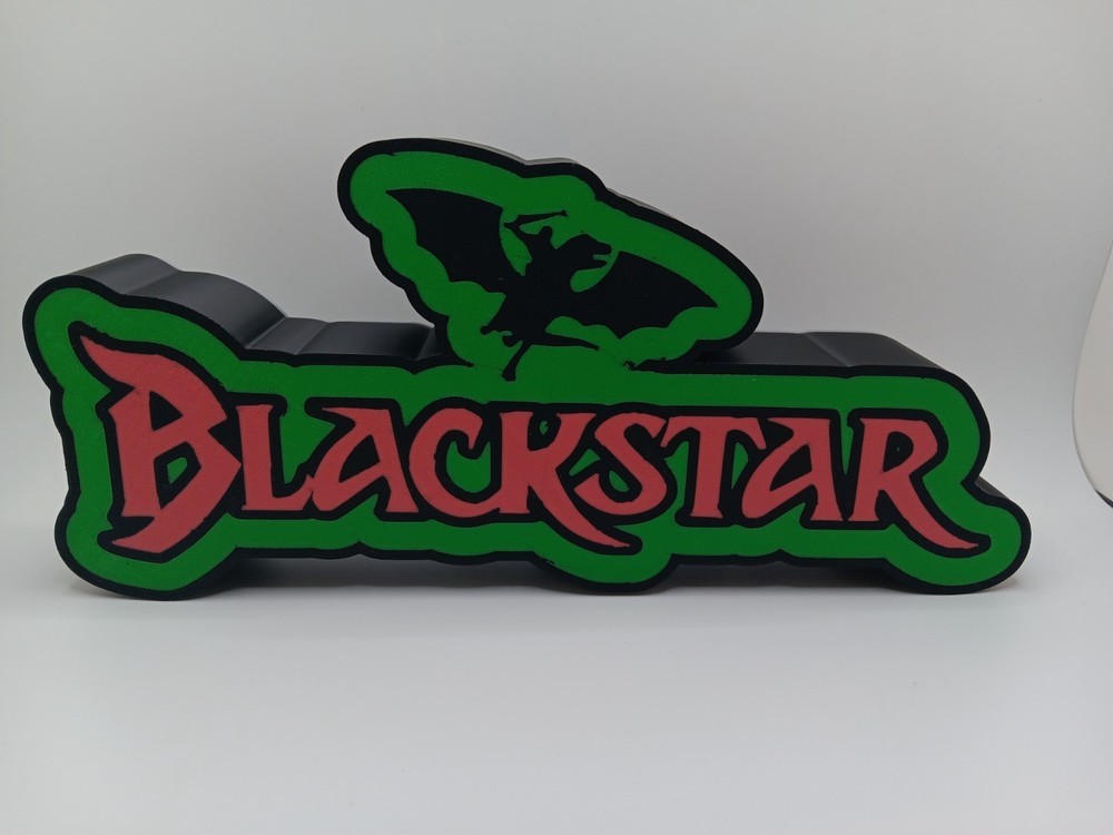 Retro Blackstar logo lightbox sign light box display for Black Star display