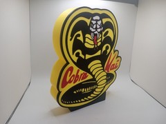 Retro Karate Kid Cobra Kai logo lightbox sign display light box sign