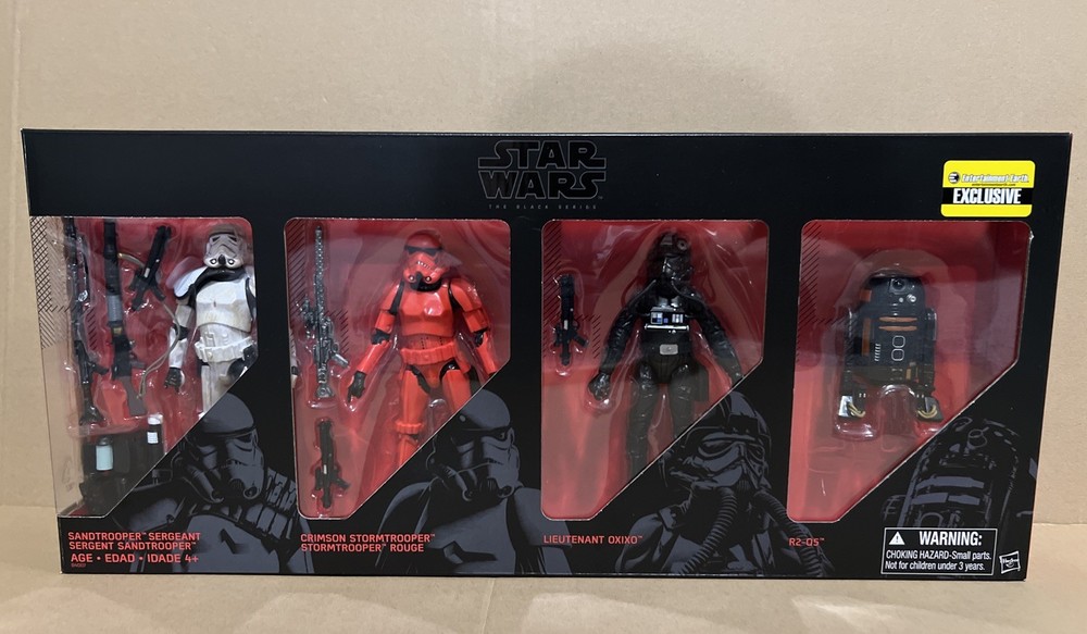Star Wars Black Series Imperial Forces Sandtrooper Sgt Lt Oxixo R2-Q5 EE Excl