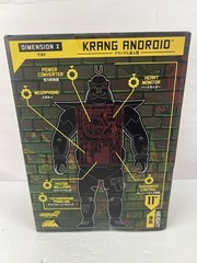 Super7 TMNT Krang Android Super Cyborg Action Figure Clear Articulated 2024 New