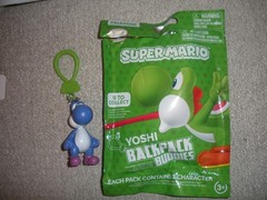 2″ DARK BLUE YOSHI BackPack Buddies Clip Keychain Super Mario