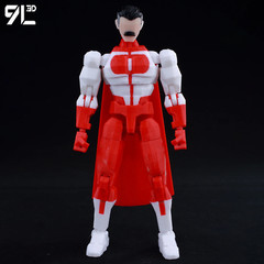 3D Printed Invincible Omni-man Action Figure – Multi-Jointed Superhero Anime