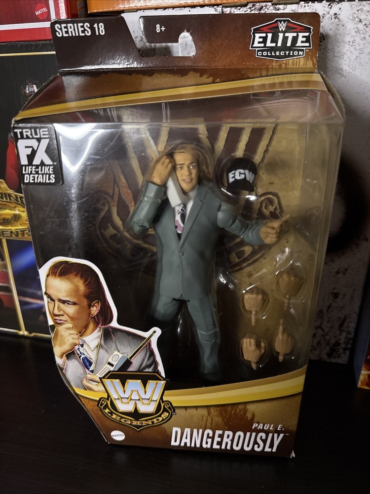 WWE Elite Legends Paul E Dangerously Series 18 Wrestling Figure Paul Heyman ECW