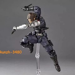 STOCK Captain America Winter Soldier Action Figure Movie Around Model Toys 14cm
