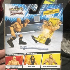 Mattel WWE Knuckle Crunchers The Rock Action Figure w/ Stretcher & Pipe