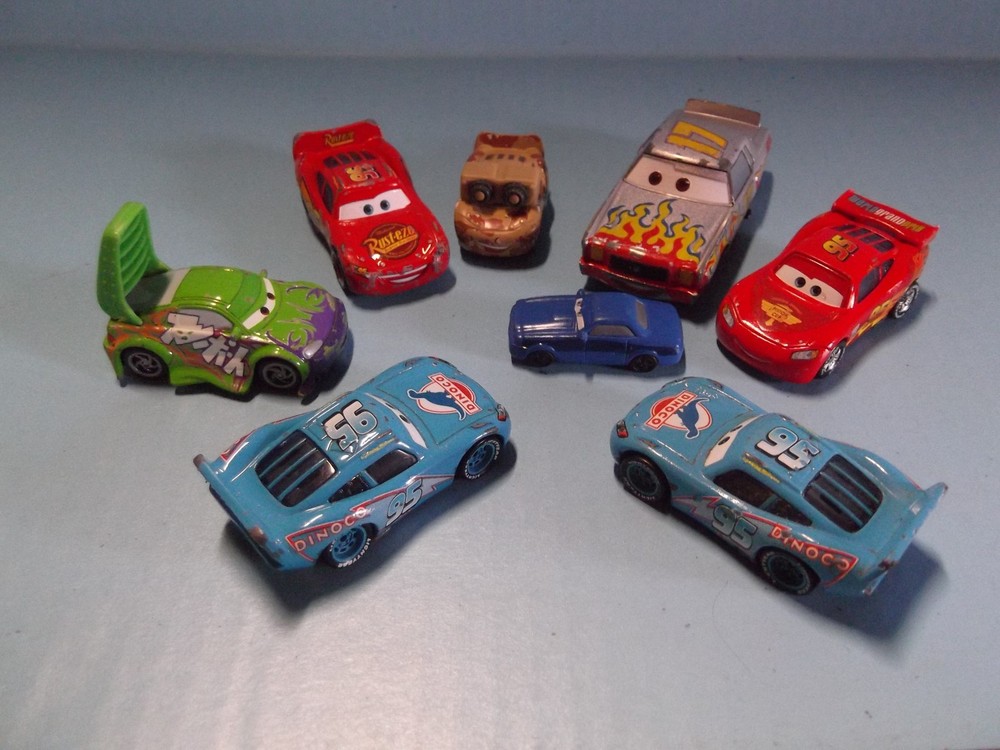 8 Disney’s Cars all have been played with some have dents all still roll