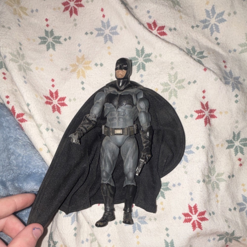Batman Franchise Black Gray Plastic Fabric Action Figure with Cape