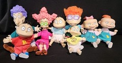 Vintage 1997 Rugrats Action Figures by Mattel Nickelodeon Lot Of 8 Plus 2 Accs