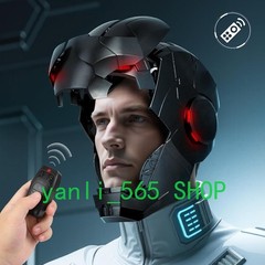 Full Black Iron Man 1:1 MK5 Jarvis Deformable Voice Control Wearable Helmet Mask