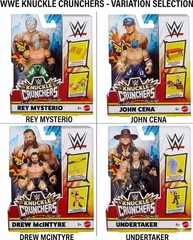 WWE Knuckle Crunchers Action Figure Mattel Choose Cena Mysterio Undertaker Drew