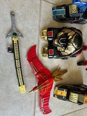 1994 Mighty Morphin Power Rangers Deluxe Thunder Megazord Near Complete