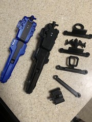 [Everything] Dual/Double Beyblade X String Launcher Set – Grips (Black & Blue)