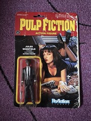 ReAction Figures Lot 3 Pulp Fiction Mia & Marsellus Wallace Jules Winnfield