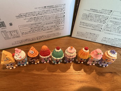Mini Flocking Figures 5cm Cute Gift DIY Decor Toys Kawaii Desert Series 9pcs set