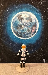 Custom Major Matt Mason MOON BASE STAND ONLY – (MATT MASON FIGURE NOT INCLUDED)