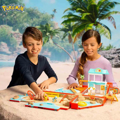 Jazwares Carry Case Beach Battle Playset – Portable Transforming Backpack Plays