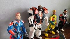 Hasbro 2005 Action Man ATOM Alpha Teens On Machines Lot 4 Figures w/ Accessories