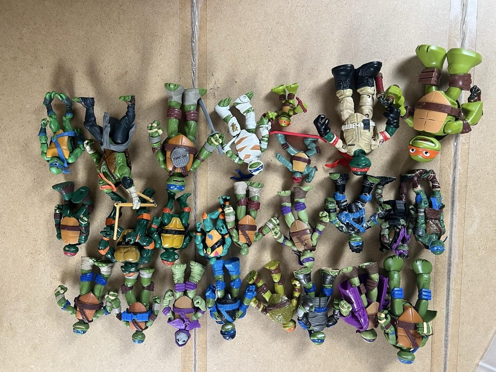 Playmates Teenage Mutant Ninja Turtles Action Figure Mixed Lot Green Unboxed