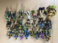 Playmates Teenage Mutant Ninja Turtles Action Figure Mixed Lot Green Unboxed
