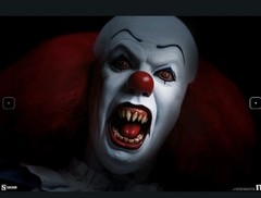 PENNYWISE TIM CURRY IT STEPHEN KING SIDESHOW COLLECTIBLES 1/6 SCALE FIGURE