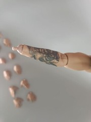 1/6 Luka Doncic Tattoo Male Figure Pale/Tan Body w/ hands for Enterbay ❶USA❶