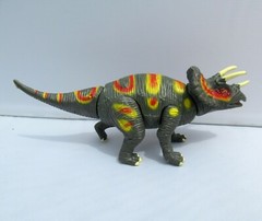Triceratops Green Red Yellow Dino Dinosaur Action Figure Figurine Cake Topper