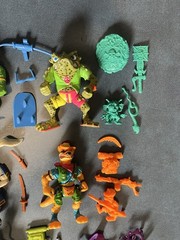 Vintage Teenage Mutant Ninja Turtles Action Figures Lot x11 w/ Accessories TMNT