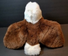 VTG AMERICAN BALD EAGLE PLUSH CRETIONS INC 1991 STUFFED ANIMAL WITH TUSH TAG