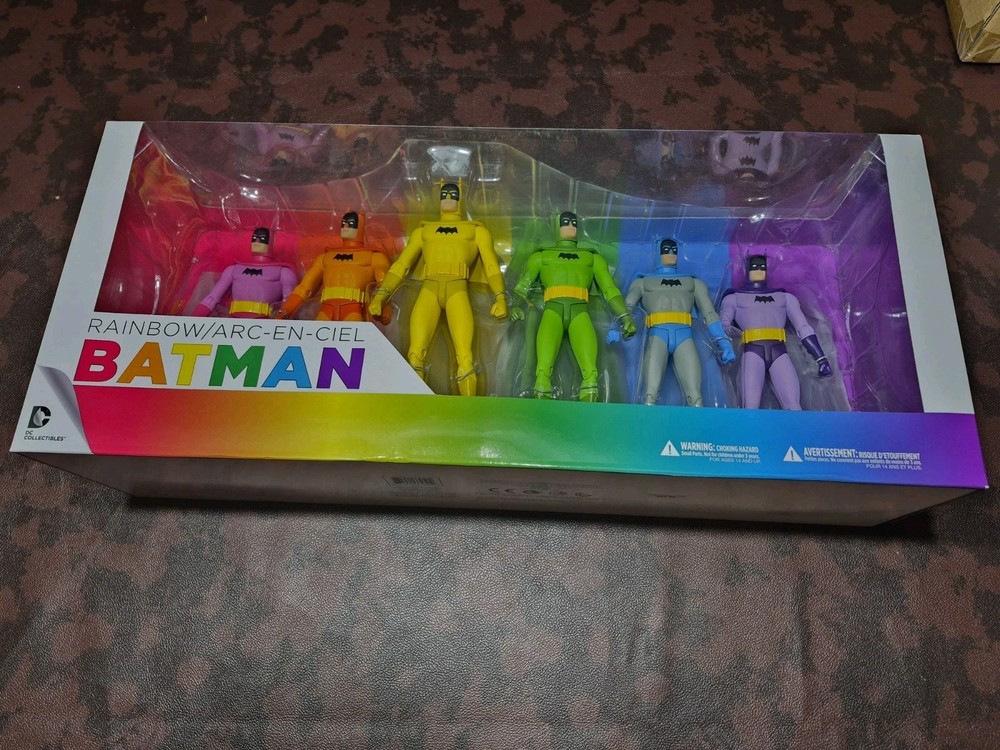 Batman Rainbow ARC-EN-CIEL 6-Pack Action Figure 2016 Set By DC Collectibles